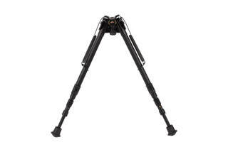 The Harris Bipod HB25CS is protected by an all-weather black anodized finish